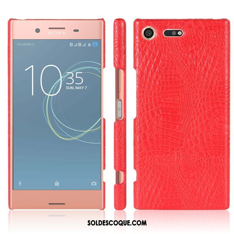 Coque Sony Xperia Xz1 Compact Rose Téléphone Portable Étui Étui En Cuir Protection Pas Cher