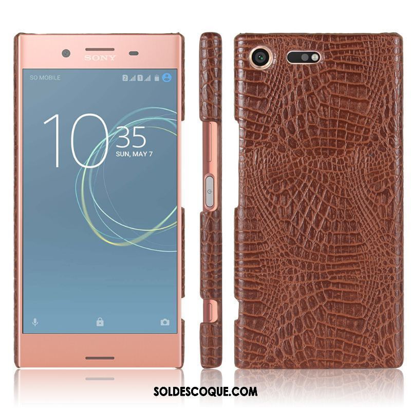 Coque Sony Xperia Xz1 Compact Rose Téléphone Portable Étui Étui En Cuir Protection Pas Cher