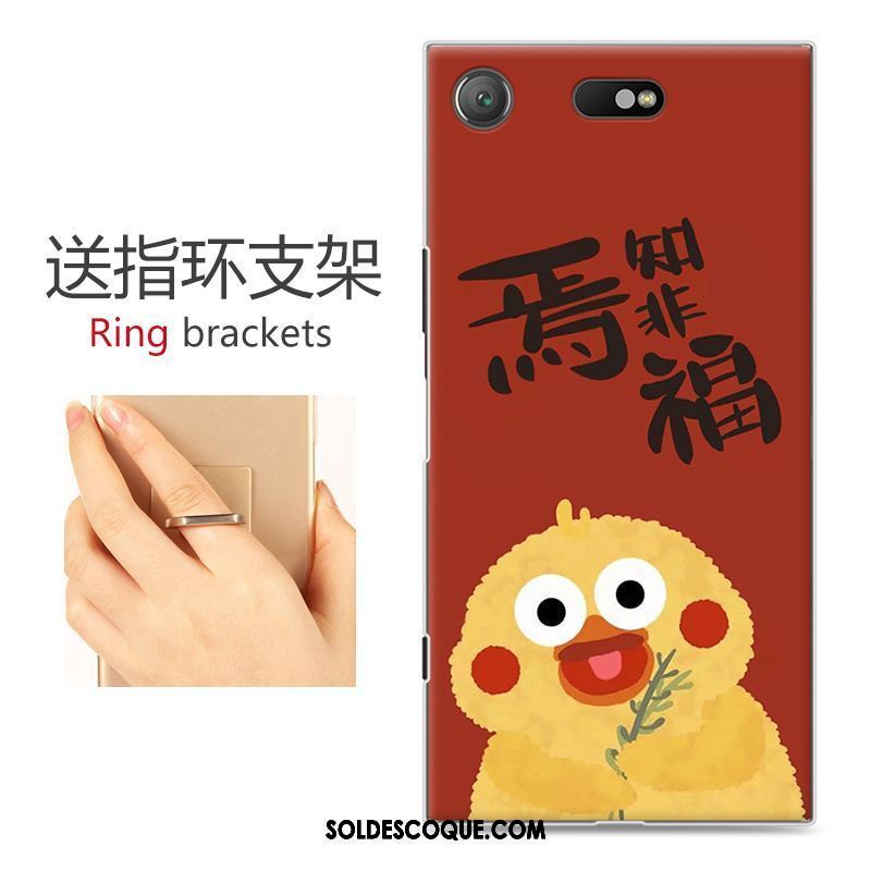 Coque Sony Xperia Xz1 Compact Téléphone Portable Rose Dessin Animé Personnalité Difficile En Ligne