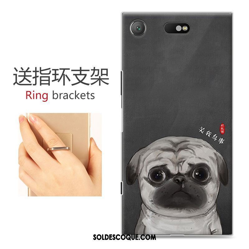 Coque Sony Xperia Xz1 Compact Téléphone Portable Rose Dessin Animé Personnalité Difficile En Ligne