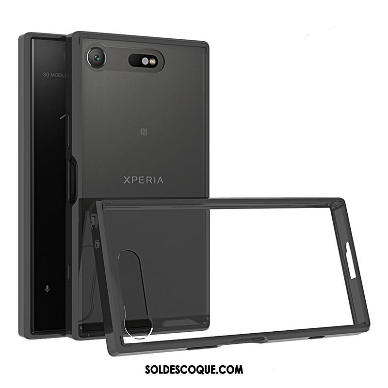 Coque Sony Xperia Xz1 Compact Étui Protection Border Vert Téléphone Portable En Vente
