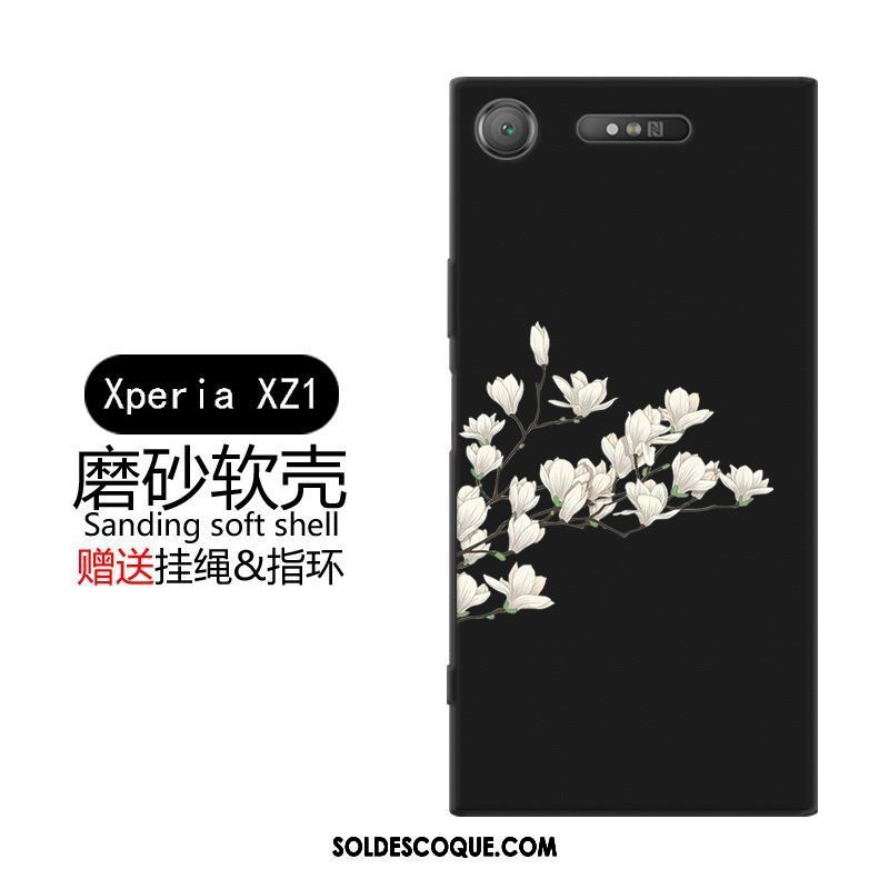 Coque Sony Xperia Xz1 Créatif Tout Compris Téléphone Portable Jaune Charmant Soldes