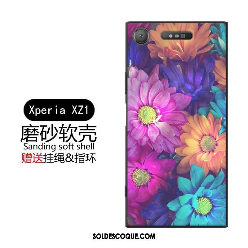 Coque Sony Xperia Xz1 Créatif Tout Compris Téléphone Portable Jaune Charmant Soldes