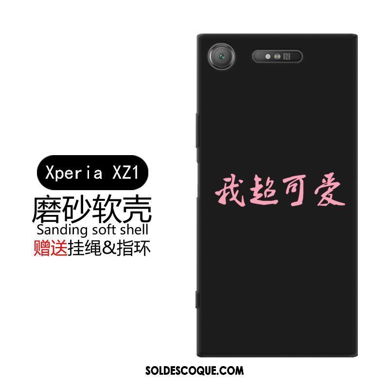Coque Sony Xperia Xz1 Créatif Tout Compris Téléphone Portable Jaune Charmant Soldes