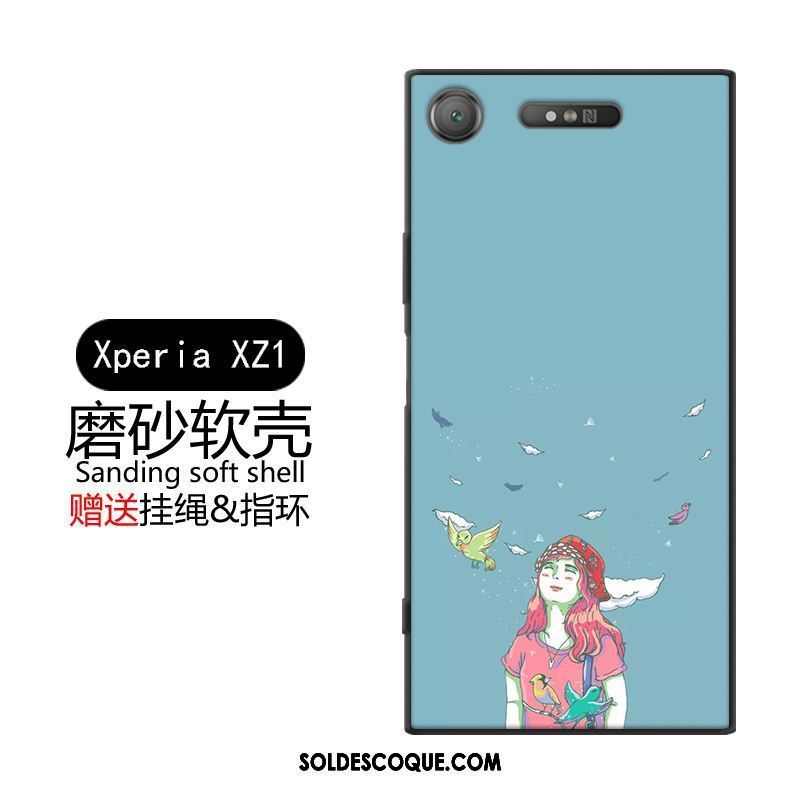 Coque Sony Xperia Xz1 Créatif Tout Compris Téléphone Portable Jaune Charmant Soldes