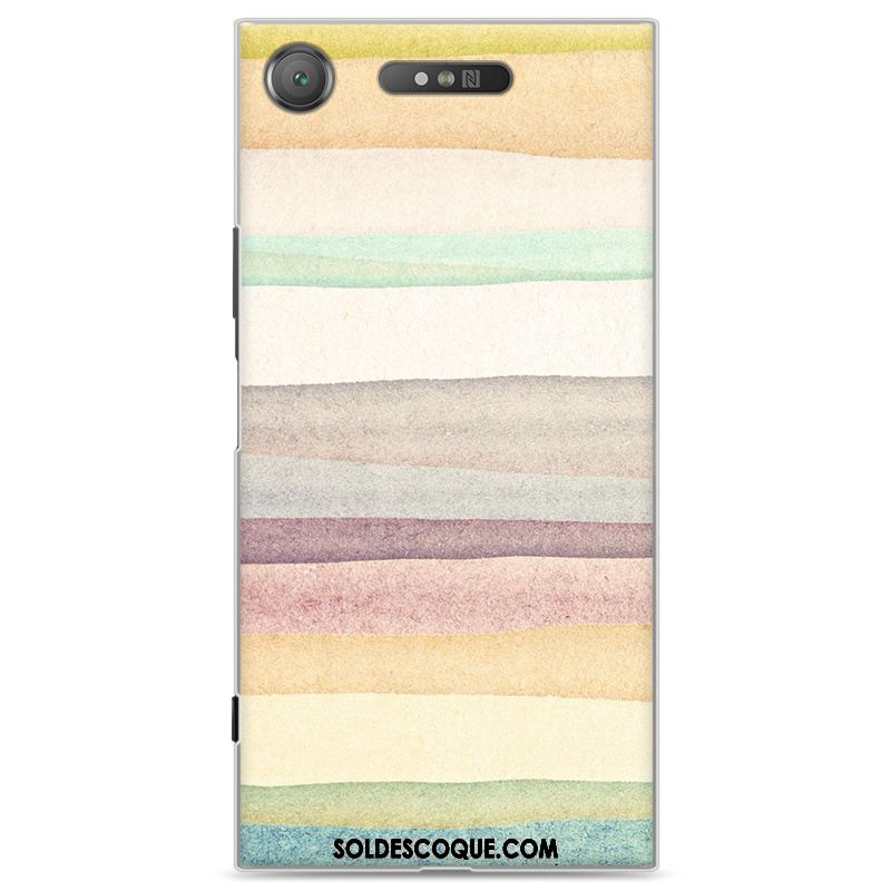 Coque Sony Xperia Xz1 Dessin Animé Créatif Blanc Étui Téléphone Portable Pas Cher