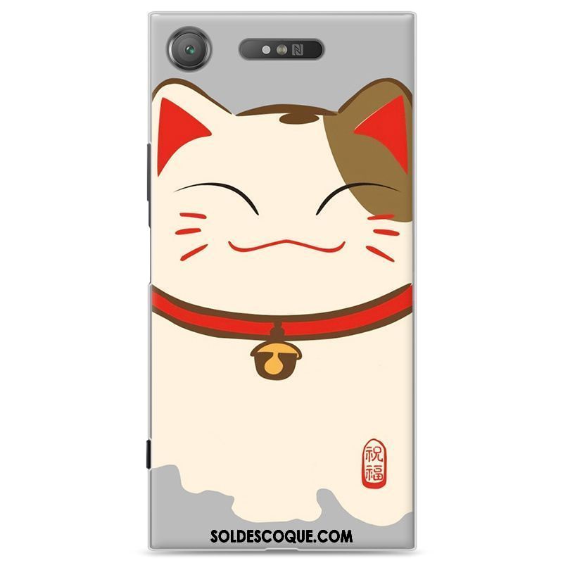 Coque Sony Xperia Xz1 Dessin Animé Créatif Blanc Étui Téléphone Portable Pas Cher