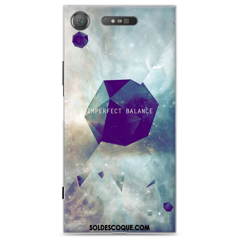 Coque Sony Xperia Xz1 Dessin Animé Créatif Blanc Étui Téléphone Portable Pas Cher