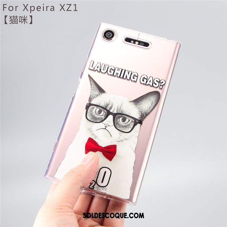 Coque Sony Xperia Xz1 Dessin Animé Fluide Doux Téléphone Portable Protection Étui En Vente