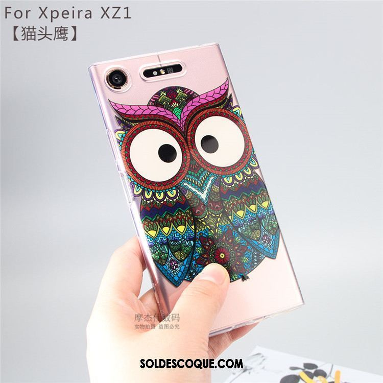 Coque Sony Xperia Xz1 Dessin Animé Fluide Doux Téléphone Portable Protection Étui En Vente
