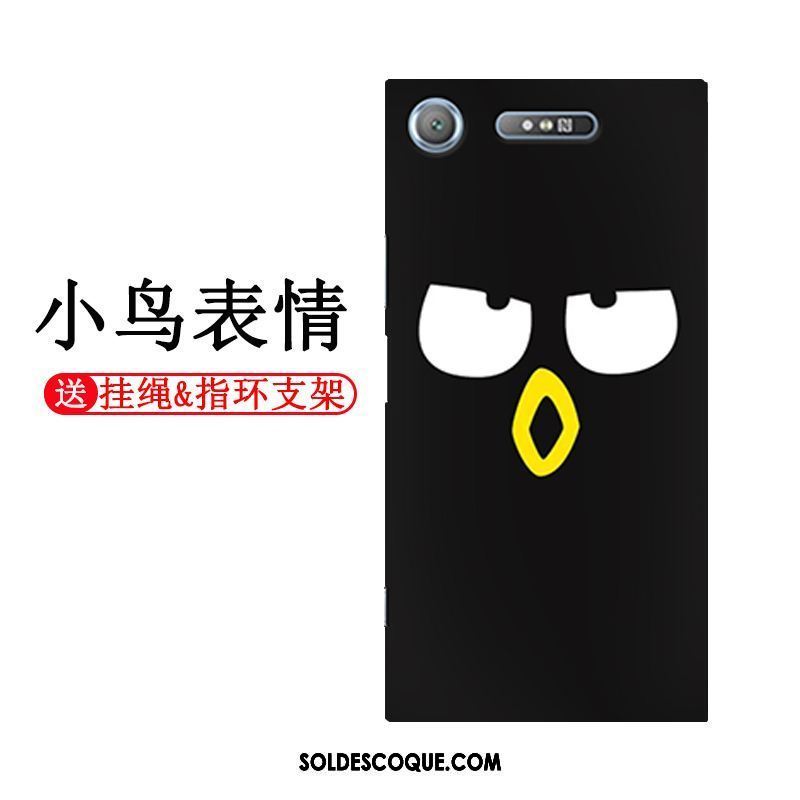 Coque Sony Xperia Xz1 Noir Simple Tout Compris Protection Fluide Doux Soldes