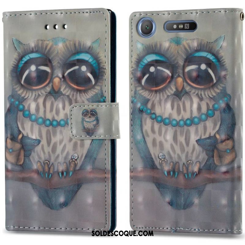 Coque Sony Xperia Xz1 Papillon Étui Peinture Coque En Silicone Fluide Doux En Ligne