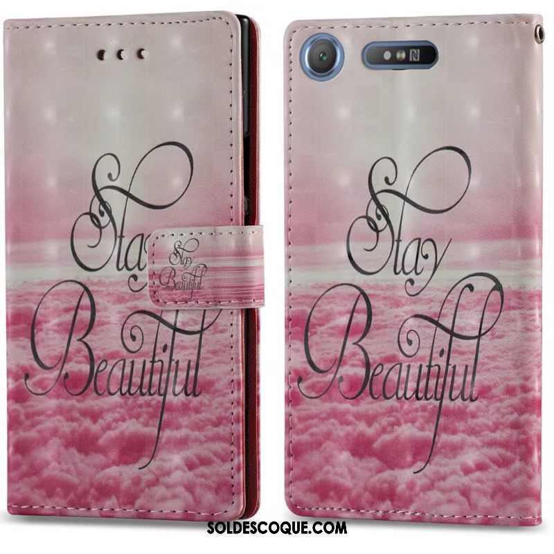 Coque Sony Xperia Xz1 Papillon Étui Peinture Coque En Silicone Fluide Doux En Ligne