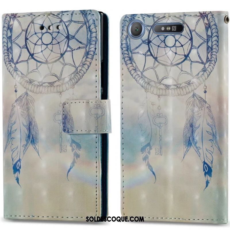 Coque Sony Xperia Xz1 Papillon Étui Peinture Coque En Silicone Fluide Doux En Ligne