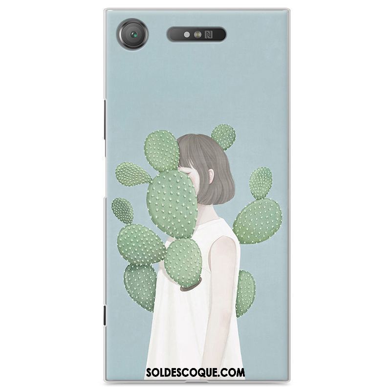 Coque Sony Xperia Xz1 Protection Frais Téléphone Portable Vert Petit Pas Cher