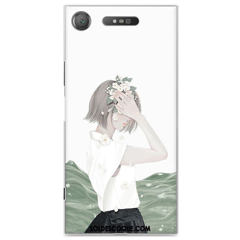 Coque Sony Xperia Xz1 Protection Frais Téléphone Portable Vert Petit Pas Cher