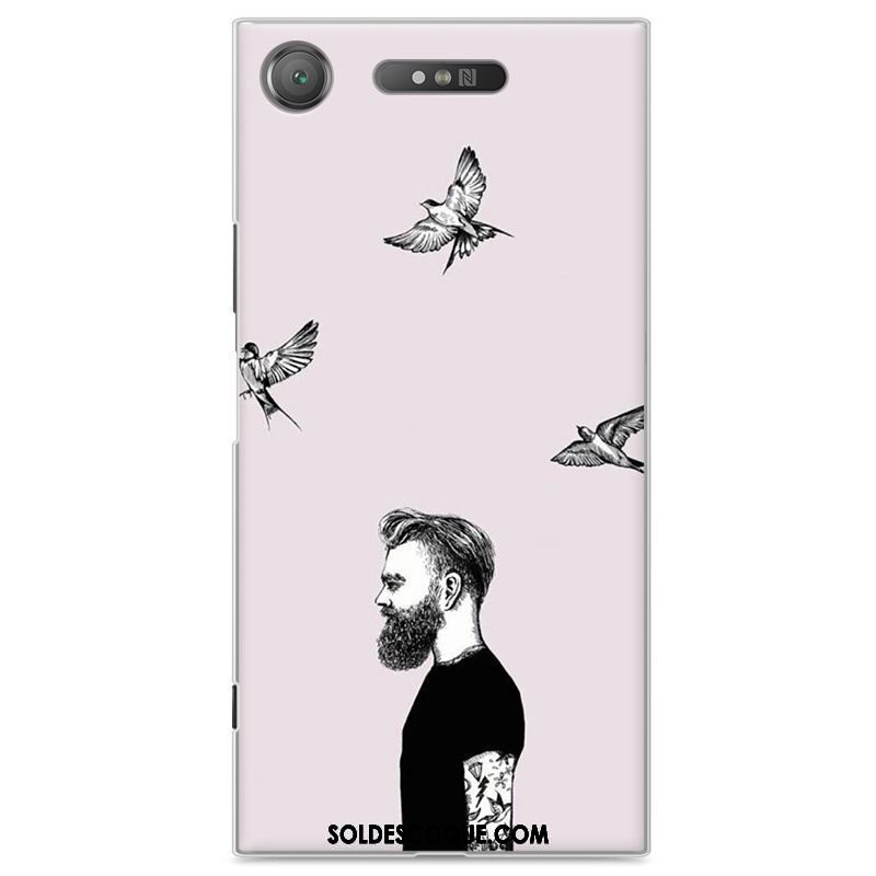 Coque Sony Xperia Xz1 Protection Rouge Personnalité Téléphone Portable Étui En Ligne