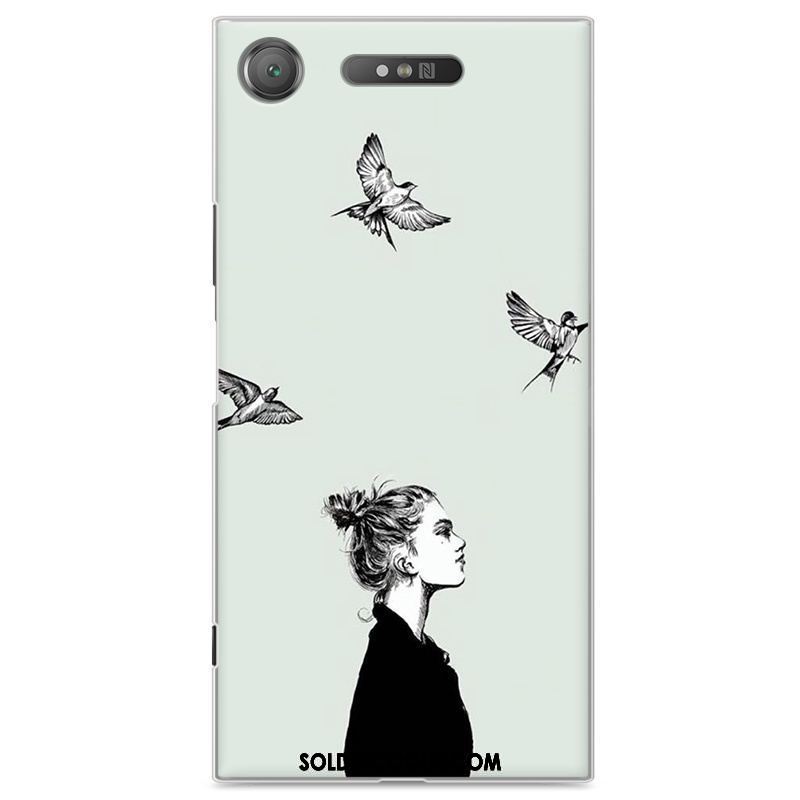 Coque Sony Xperia Xz1 Protection Rouge Personnalité Téléphone Portable Étui En Ligne