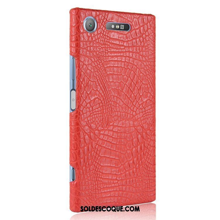 Coque Sony Xperia Xz1 Protection Vintage Téléphone Portable Crocodile Étui Housse En Vente