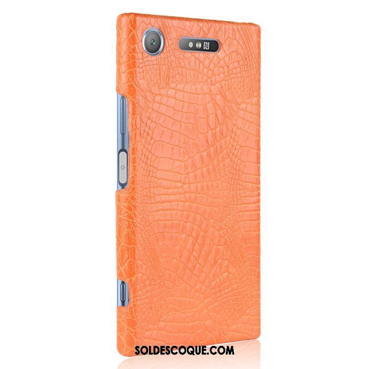 Coque Sony Xperia Xz1 Protection Vintage Téléphone Portable Crocodile Étui Housse En Vente