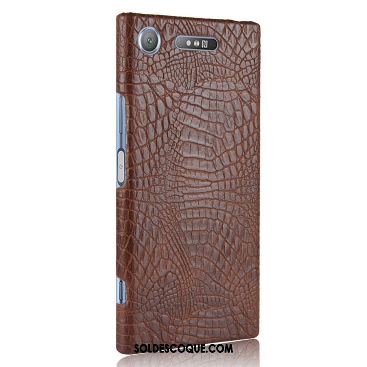 Coque Sony Xperia Xz1 Protection Vintage Téléphone Portable Crocodile Étui Housse En Vente