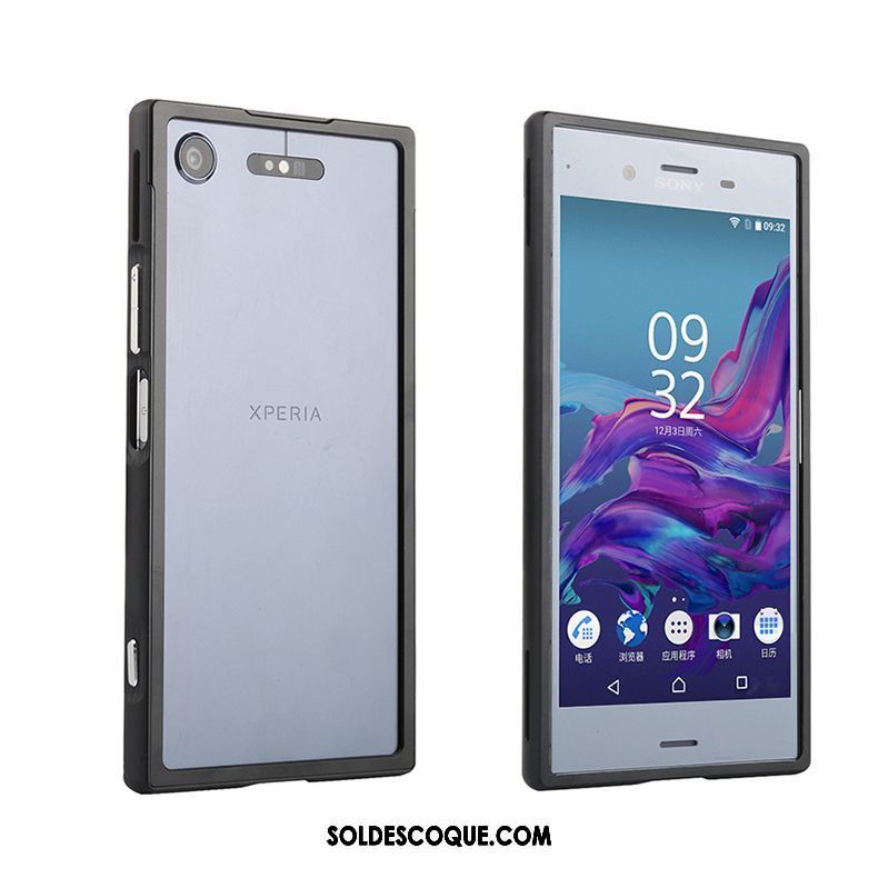 Coque Sony Xperia Xz1 Très Mince Rouge Border Difficile Téléphone Portable En Vente