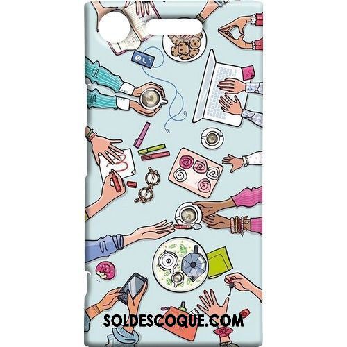 Coque Sony Xperia Xz1 Téléphone Portable Étui Délavé En Daim Vert Rose En Ligne