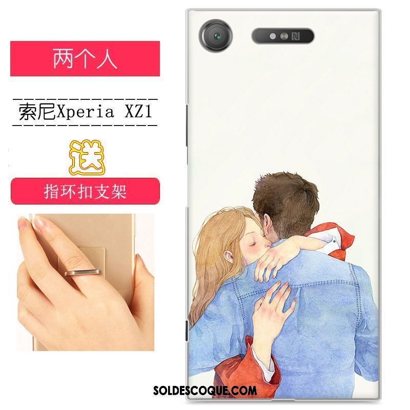 Coque Sony Xperia Xz1 Vert Difficile Téléphone Portable Peinture Personnalité Housse En Ligne
