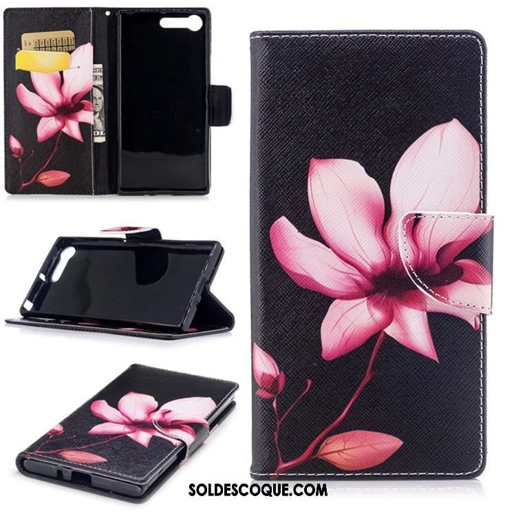 Coque Sony Xperia Xz1 Étui Ours Téléphone Portable Étui En Cuir Peinture France