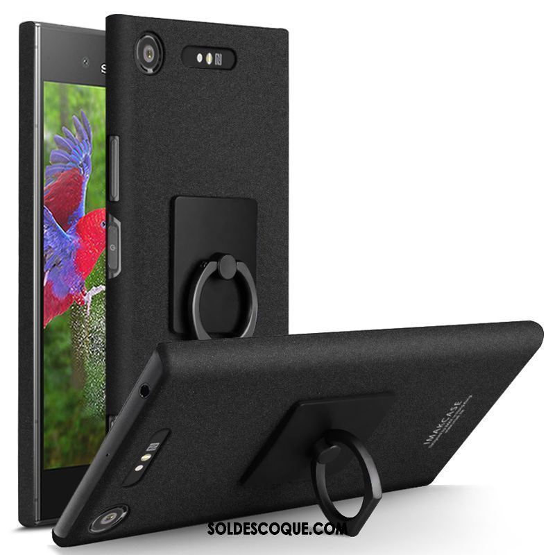 Coque Sony Xperia Xz1 Étui Une Agrafe Simple Protection Anneau En Ligne