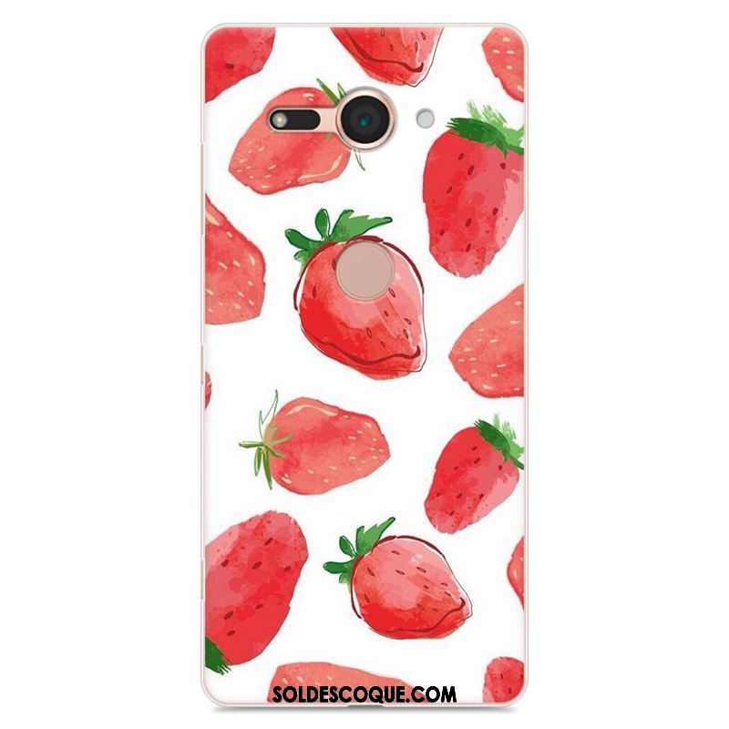 Coque Sony Xperia Xz2 Compact Blanc Fluide Doux Téléphone Portable Peinture Protection Pas Cher