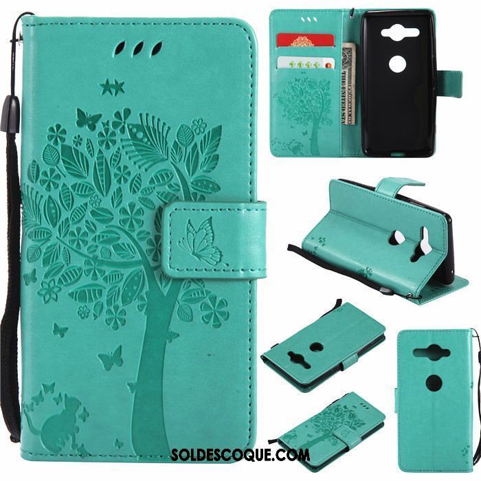 Coque Sony Xperia Xz2 Compact Incassable Étui Silicone Vert Protection Pas Cher