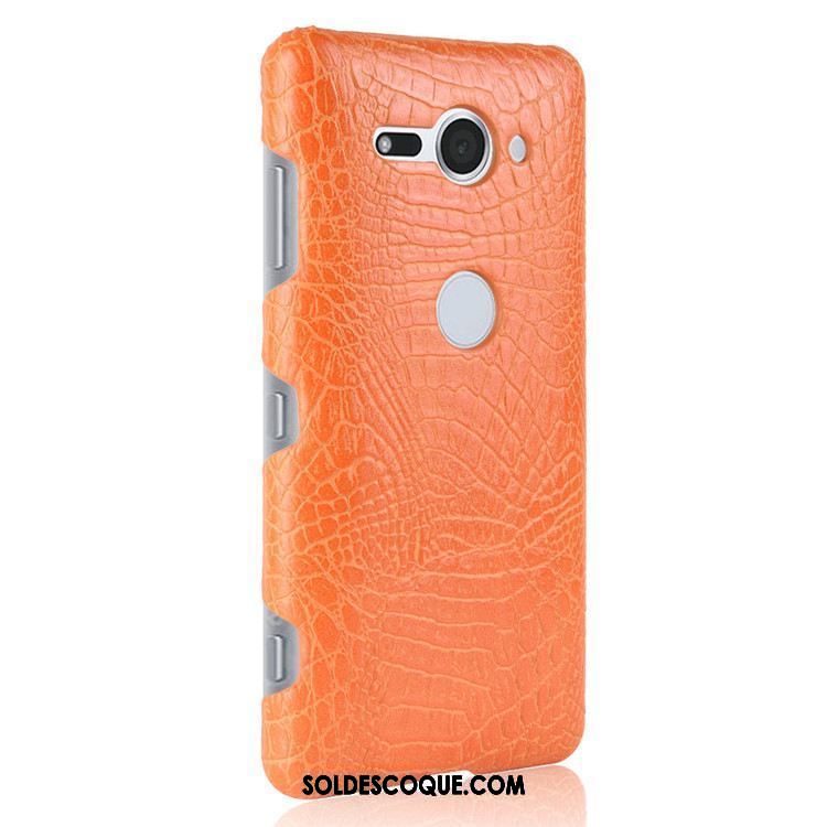 Coque Sony Xperia Xz2 Compact Protection Crocodile Cuir Téléphone Portable Étui En Ligne