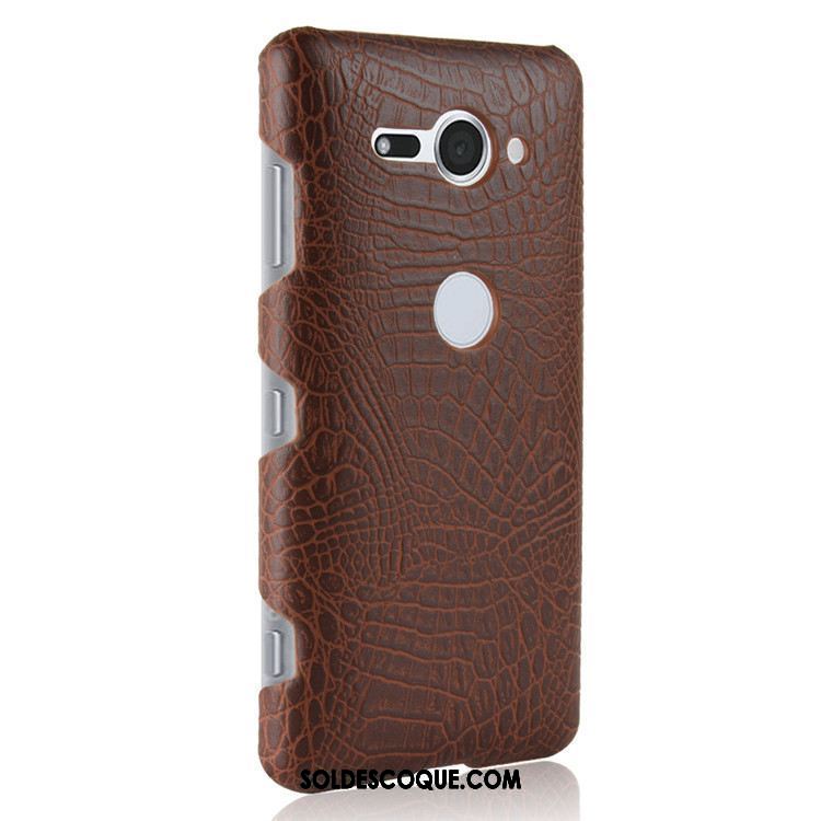 Coque Sony Xperia Xz2 Compact Protection Crocodile Cuir Téléphone Portable Étui En Ligne