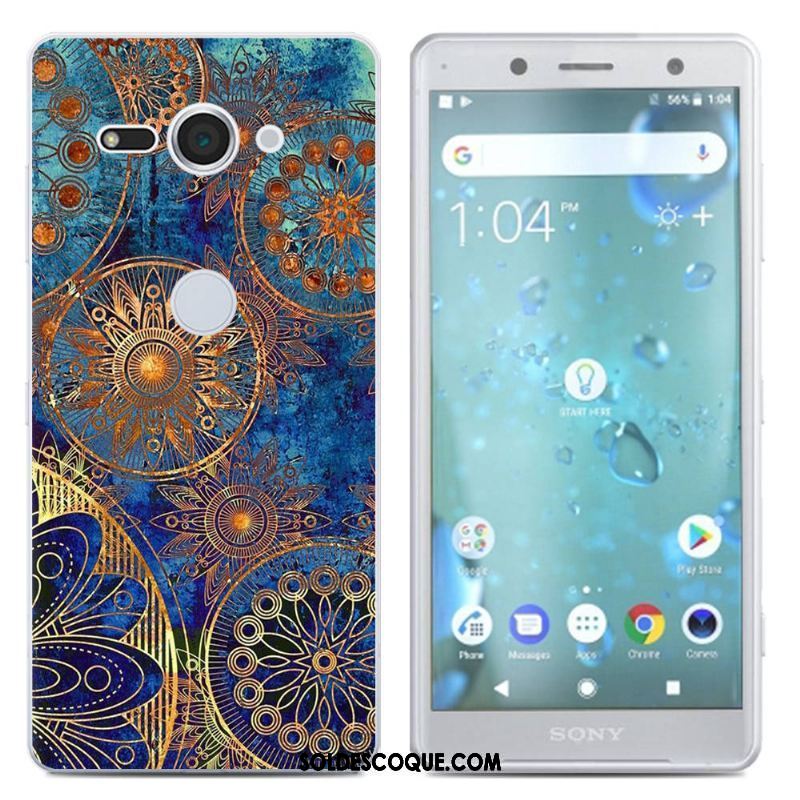 Coque Sony Xperia Xz2 Compact Silicone Créatif Étui Jaune Téléphone Portable En Ligne