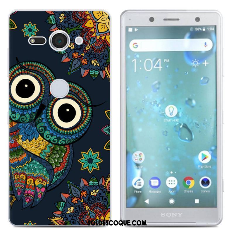 Coque Sony Xperia Xz2 Compact Silicone Créatif Étui Jaune Téléphone Portable En Ligne