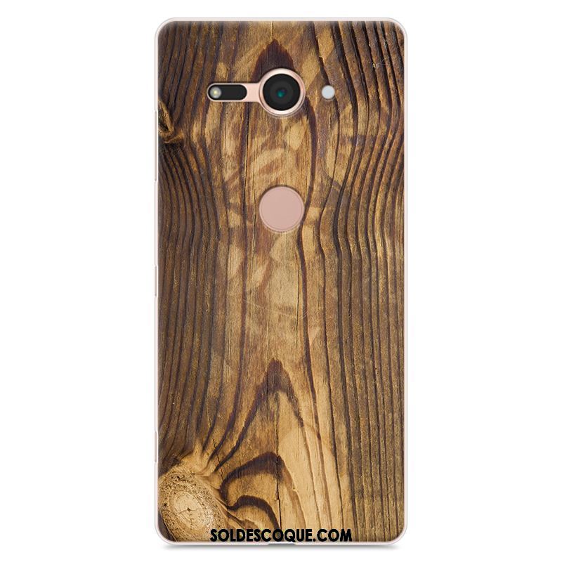 Coque Sony Xperia Xz2 Compact Tendance Incassable Étui Grain De Bois Peinture Soldes