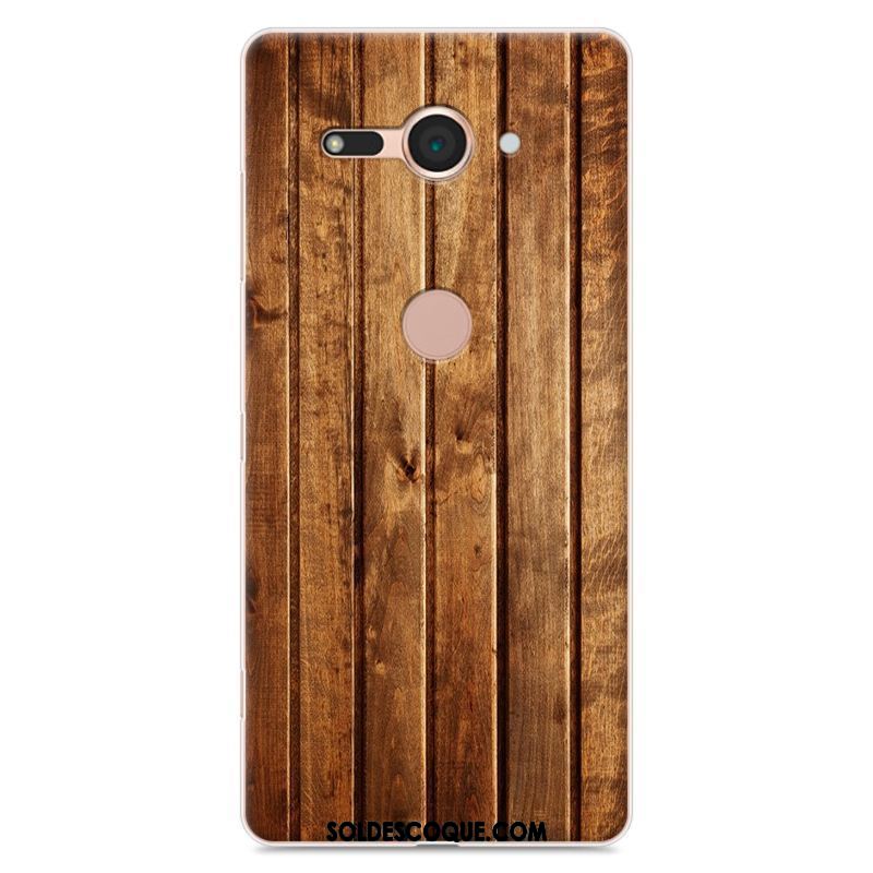 Coque Sony Xperia Xz2 Compact Tendance Incassable Étui Grain De Bois Peinture Soldes