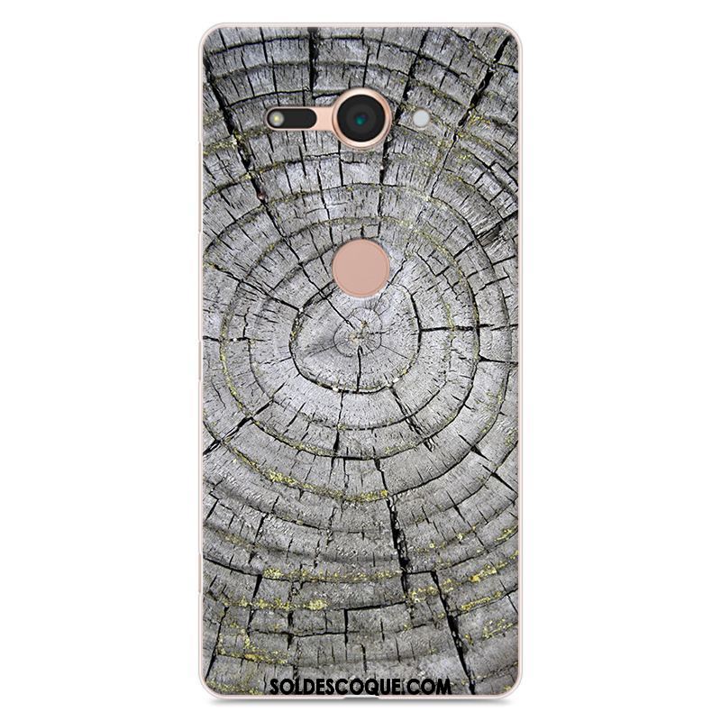 Coque Sony Xperia Xz2 Compact Tendance Incassable Étui Grain De Bois Peinture Soldes