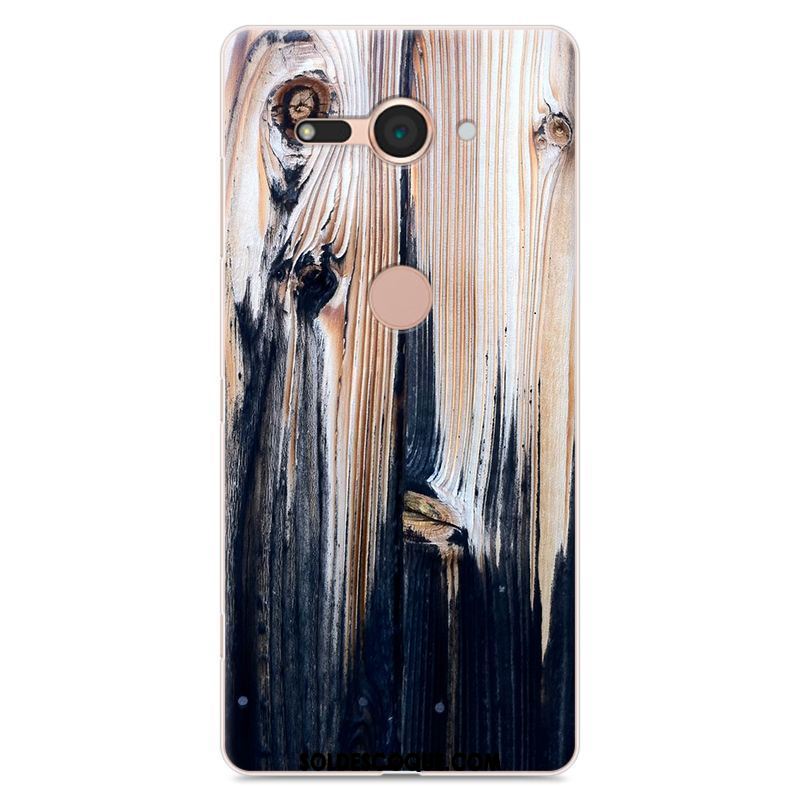 Coque Sony Xperia Xz2 Compact Tendance Incassable Étui Grain De Bois Peinture Soldes