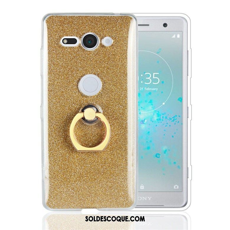 Coque Sony Xperia Xz2 Compact Téléphone Portable Anneau Protection Support Fluide Doux Soldes