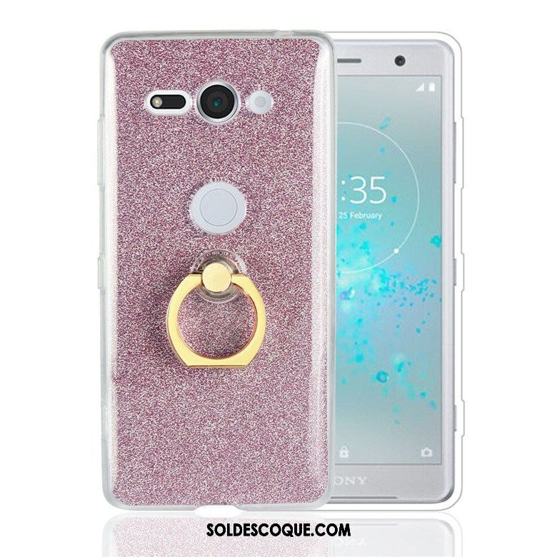 Coque Sony Xperia Xz2 Compact Téléphone Portable Anneau Protection Support Fluide Doux Soldes