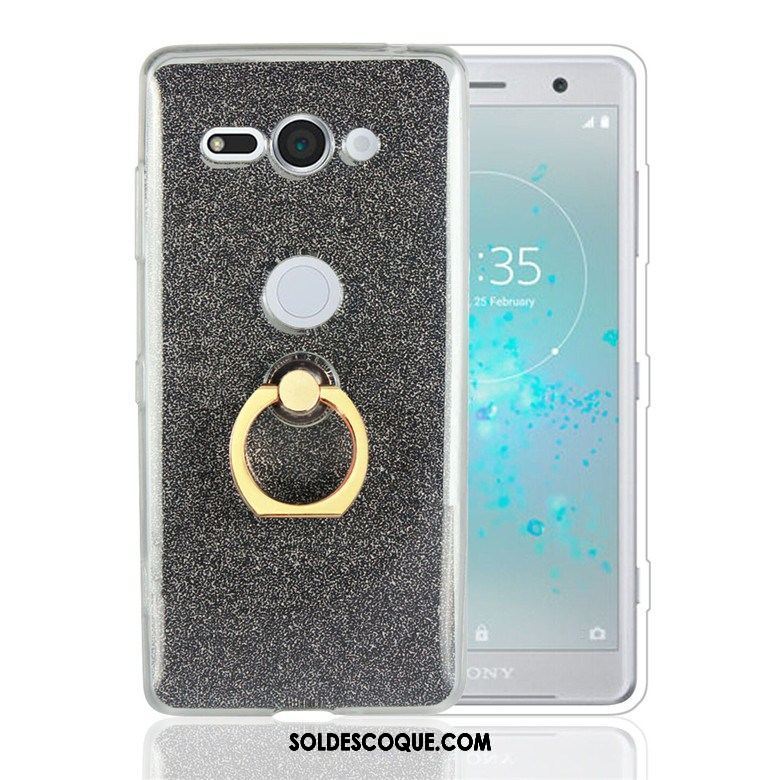 Coque Sony Xperia Xz2 Compact Téléphone Portable Anneau Protection Support Fluide Doux Soldes