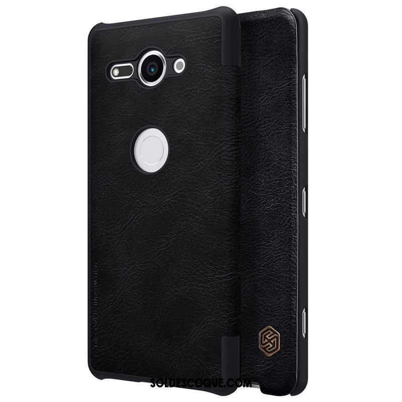 Coque Sony Xperia Xz2 Compact Étui Incassable Carte Rouge Étui En Cuir France