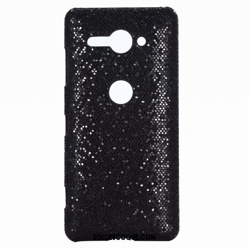 Coque Sony Xperia Xz2 Compact Étui Rouge Léopard Cuir Rose Pas Cher