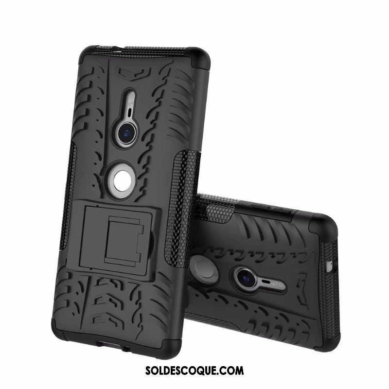 Coque Sony Xperia Xz2 Difficile Incassable Tout Compris Téléphone Portable Délavé En Daim Soldes