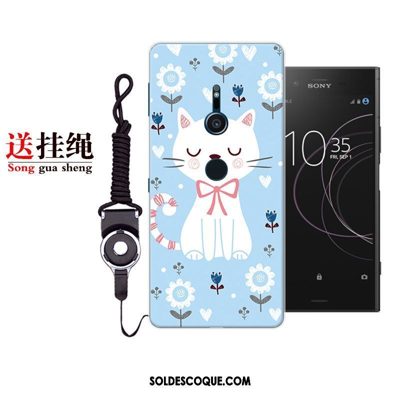 Coque Sony Xperia Xz2 Incassable Bleu Étui Tout Compris Fluide Doux Soldes