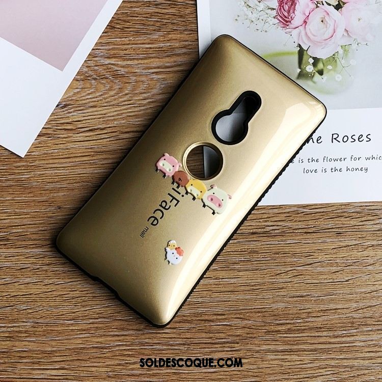 Coque Sony Xperia Xz2 Jaune Protection Fluide Doux Étui Tout Compris Pas Cher