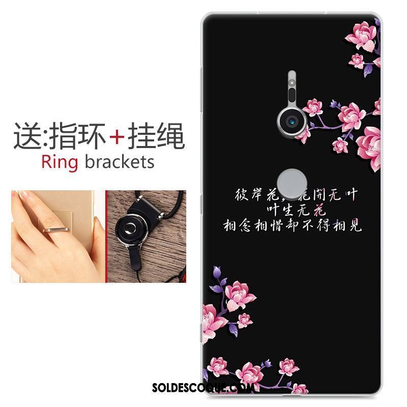 Coque Sony Xperia Xz2 Personnalité Rose Téléphone Portable Incassable Fluide Doux En Vente