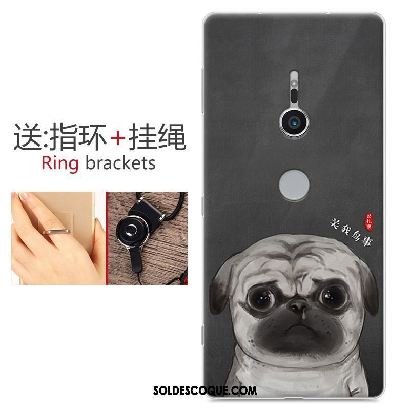 Coque Sony Xperia Xz2 Personnalité Rose Téléphone Portable Incassable Fluide Doux En Vente